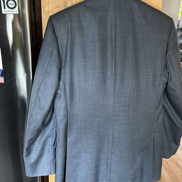 Vintage Pierre Cardin Paris New York 3 piece suit  pants vest jacket Blue 42R - Picture 4 of 17